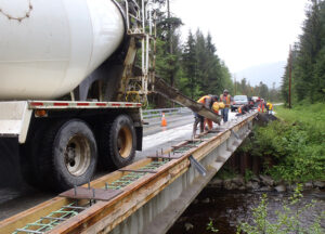 Zach Cuddihy, an Engineering Intern, spend the last month working on the Hydaburg Highway Rehabilitation Project on Prince of Wales Island.